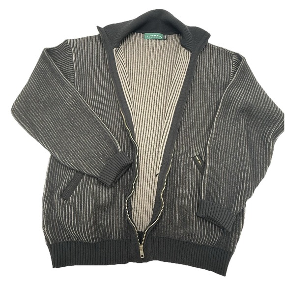 Vintage Tundra Canada Men's XL Tall Wool Zip Cardigan Soft, Oversized, Pockets - Picture 3 of 11